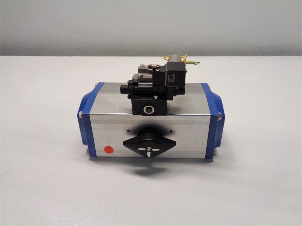 PBM 1" NPT Actuated 3-Way Ball Valve, Stainless Steel, MPH-34-S2/P0C0H64D